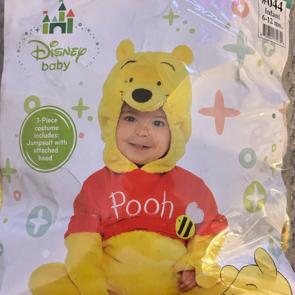 Disney Baby Pooh Jumpsuit in Yellow and Red